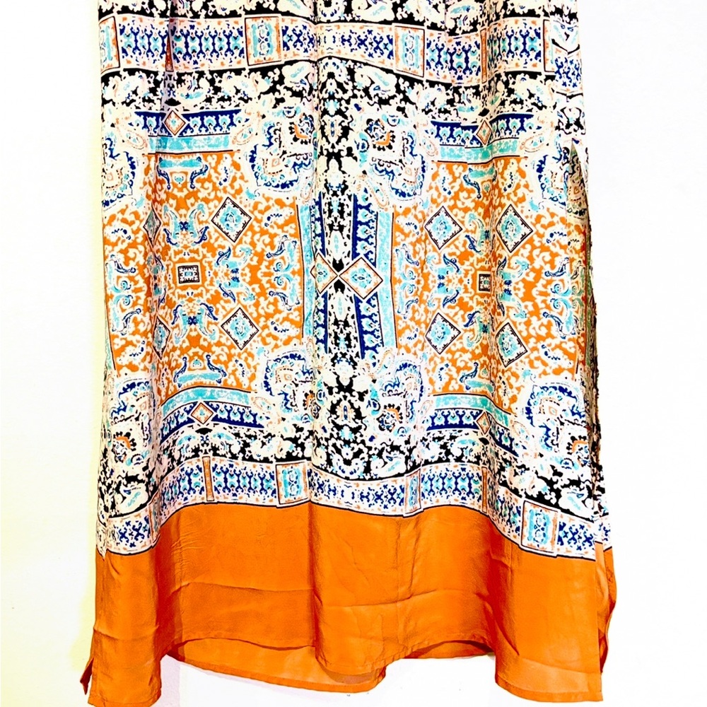 Anthropologie Vanessa Virginia Palme Silk Maxi Skirt - Picture 4 of 9